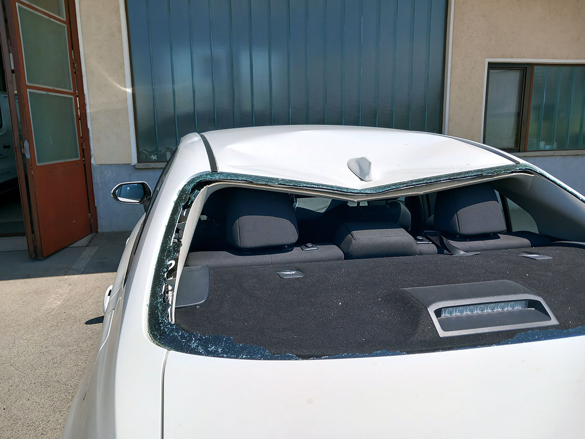 popravilo poškodbe karoserije v avtokleparski delavnici Kranj